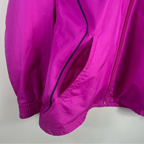 Adidas Full Zip Lightweight Windbreaker Jacket Magenta Pink; Women’s Size Medium - Picture 10 of 16